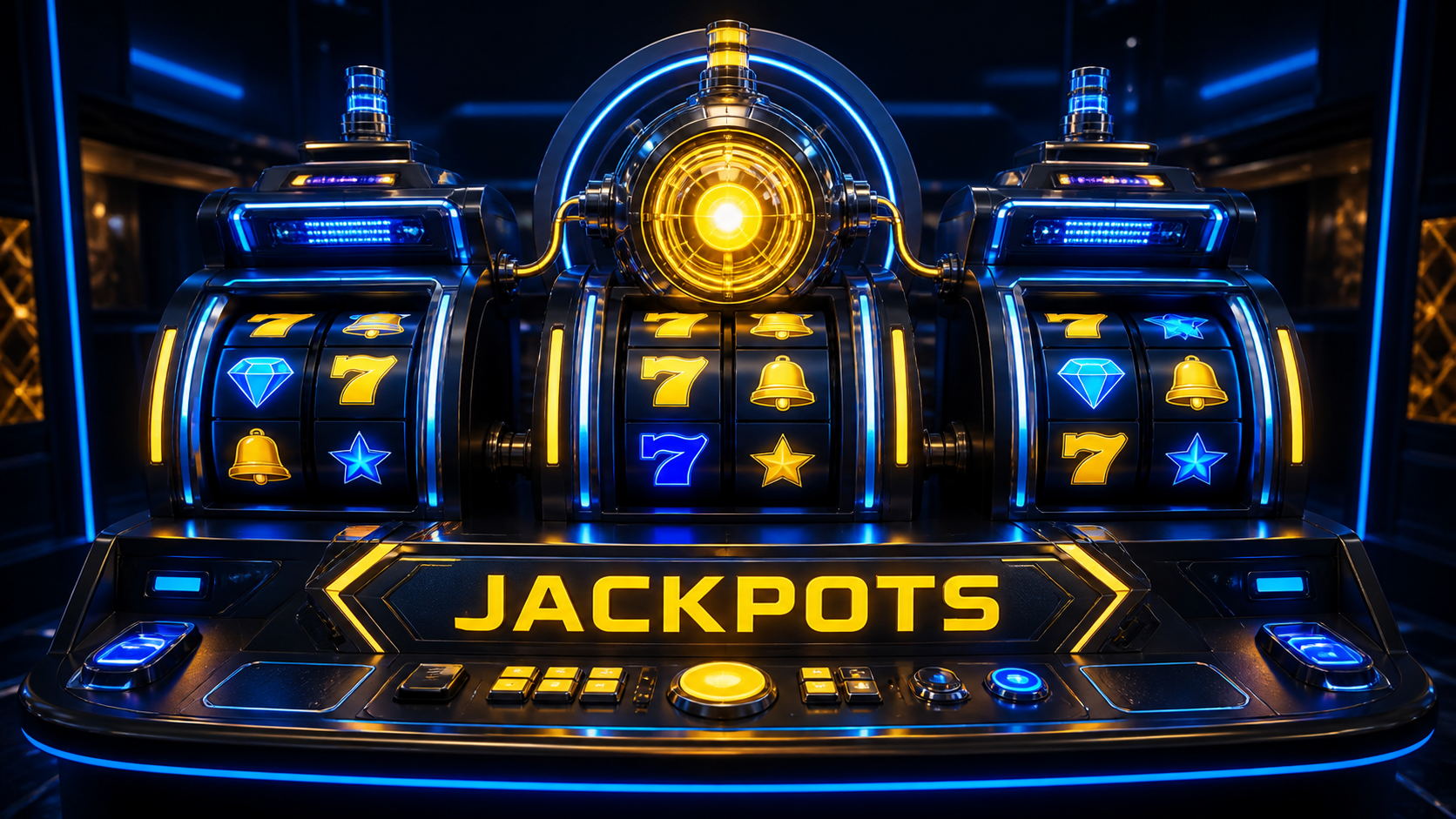 Modern jackpot slot machines with connected prize feature